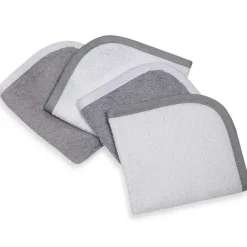 American Baby Company Pacote com 4 Toalhas American Baby Terry, Cinza Online