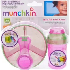 Munchkin Pacote combinado de dispensador de fórmula em pó , as cores podem variar Hot