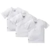 Gerber Pacote de 3 camisas brancas de pressão lateral Hot