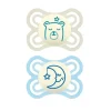 Mam Pacote de 2 chupetas 0-6 meses Perfect Night da - Azul New