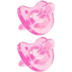 Chicco Pacote de 2 chupetas de silicone macio , rosa Hot