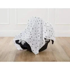 American Baby Company Pacote de 3 cobertores de musselina , preto e cinza Online