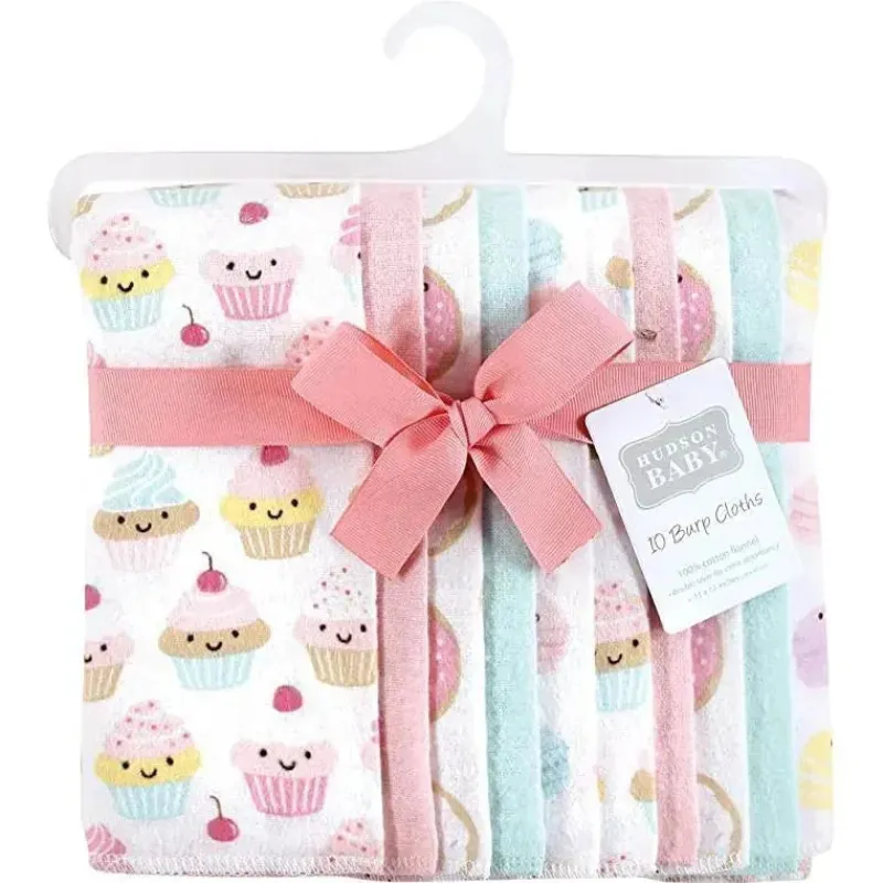 pano_de_arroto_de_flanela_SKUkxi6yhwm_1.webp Baby Vision Pano de Arroto de Flanela 10Pk, Cupcake Mais Doce Fashion