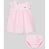 Paz Rodriguez - Baby Girl Set Woven Newborn Dress + Bloomers Linda, Chalk Pink Fashion