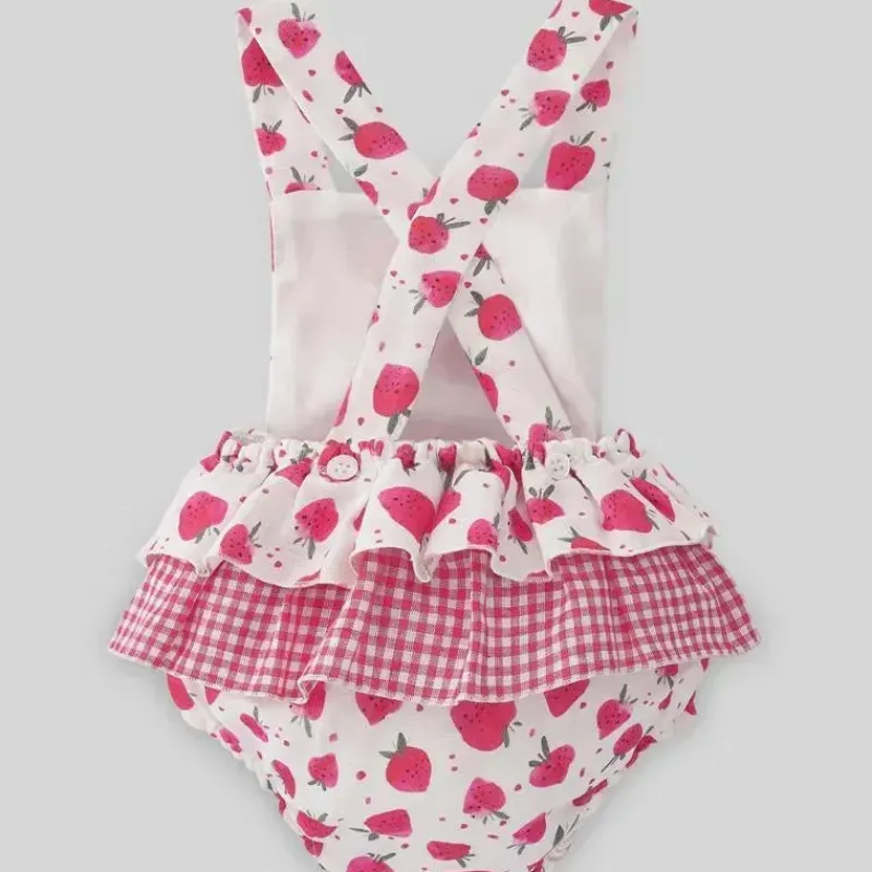 paz_rodriguez__baby_girl__SKUqTGkjV80_1.webp Paz Rodriguez - Baby Girl Woven Macacão Amorodos, Morango Sale