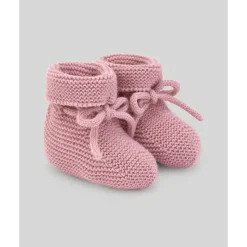 Paz Rodriguez - Baby Knit Newborn Booties Esencial, Maquiagem Rosa Fashion