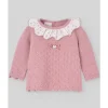 Paz Rodriguez - Baby Knit Newborn Sweater Dama, Maquiagem Rosa Clearance