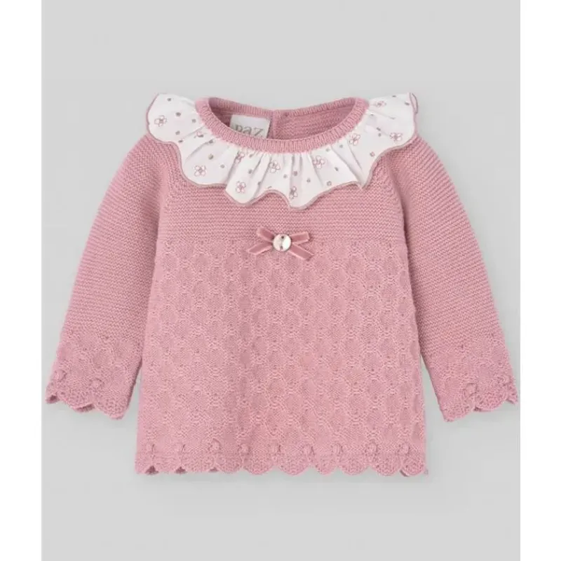 paz_rodriguez__baby_knit__SKUhLT5fh9a_0.webp Paz Rodriguez - Baby Knit Newborn Sweater Dama, Maquiagem Rosa Clearance
