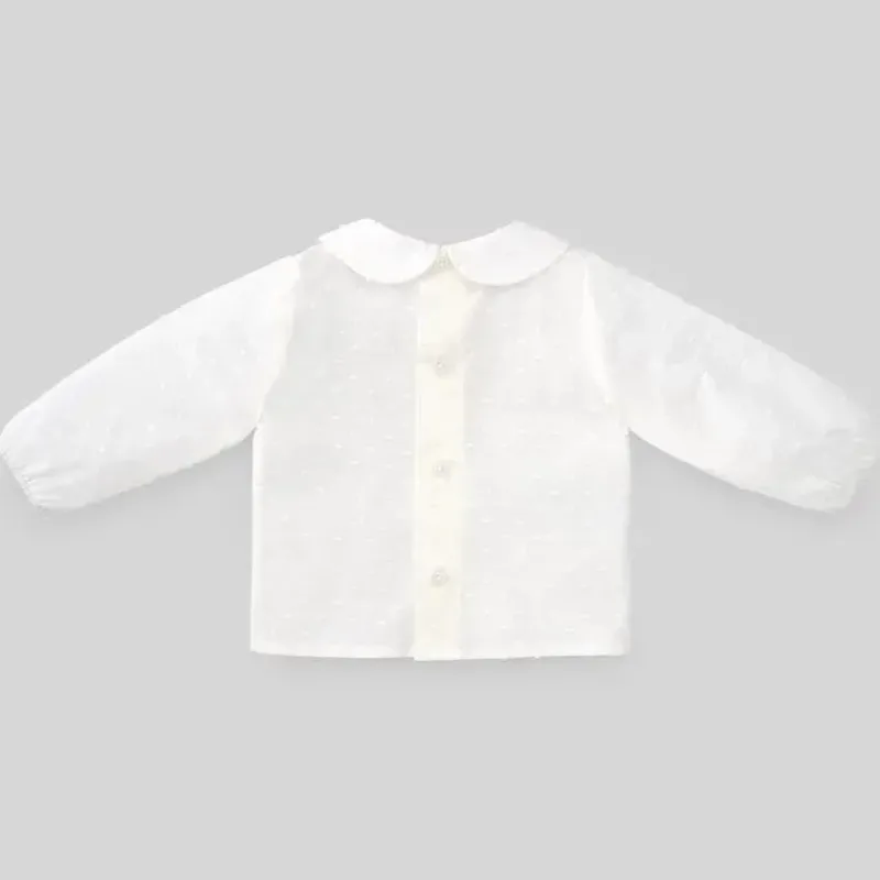 paz_rodriguez__blusa_recm_SKUeOrJcsQY_1.webp Paz Rodriguez - Blusa recém-nascida de tecido para bebê menino Dulzura, creme Outlet