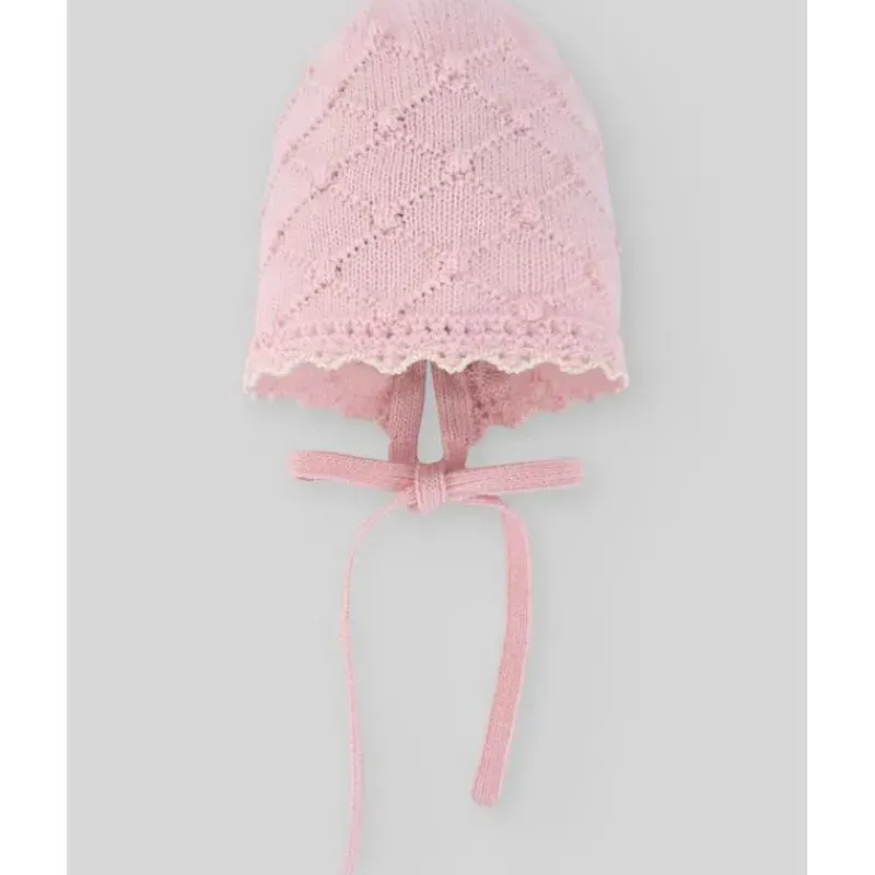 paz_rodriguez__bon_de_mal_SKUvdbS933x_0.webp Paz Rodriguez - Boné de malha para recém-nascido, rosa giz Clearance