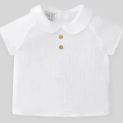Paz Rodriguez - Camisa bebê unissex Woven Merlo, Branco Clearance