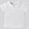 Paz Rodriguez - Camiseta de malha para bebê menino Confort V22, Branca Clearance