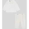 Paz Rodriguez - Conjunto de calça e blusa para bebê menino, creme/bege Outlet