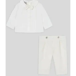 Paz Rodriguez - Conjunto de calça e blusa para bebê menino, creme/bege Outlet