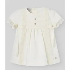 Paz Rodriguez - Conjunto de vestido e bloomer para bebê menina, creme Sale