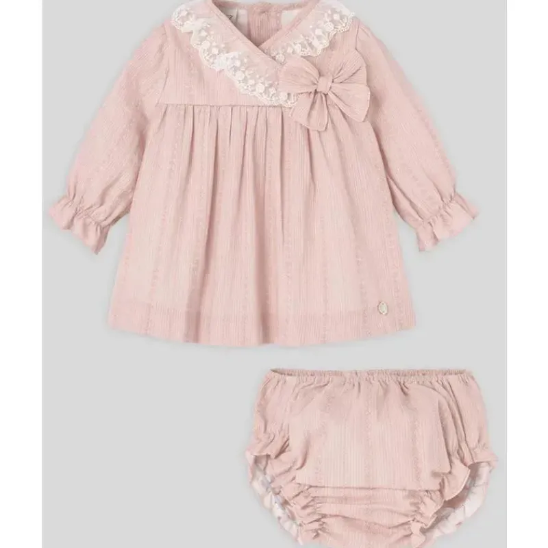 paz_rodriguez__conjunto_d_SKUnbmTn4fO_0.webp Paz Rodriguez - Conjunto de vestido e bloomer para bebê menina, rosa pó Fashion