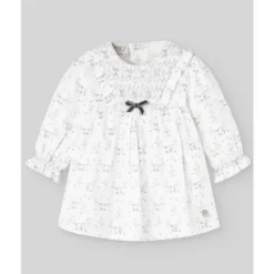 Paz Rodriguez - Conjunto de Vestido e Bloomer para Menina Pulgarcito, Cinza Pérola Online