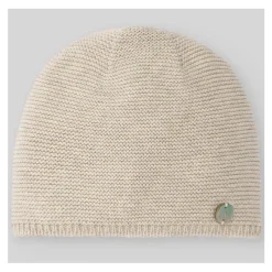 Paz Rodriguez - Gorro de malha para recém-nascido Esencial, castanho claro Clearance