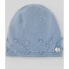Paz Rodriguez - Gorro de malha para recém-nascido, azul giz Online