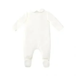 Paz Rodriguez - Macacão recém-nascido de malha para bebê menino Dulzura, creme Discount