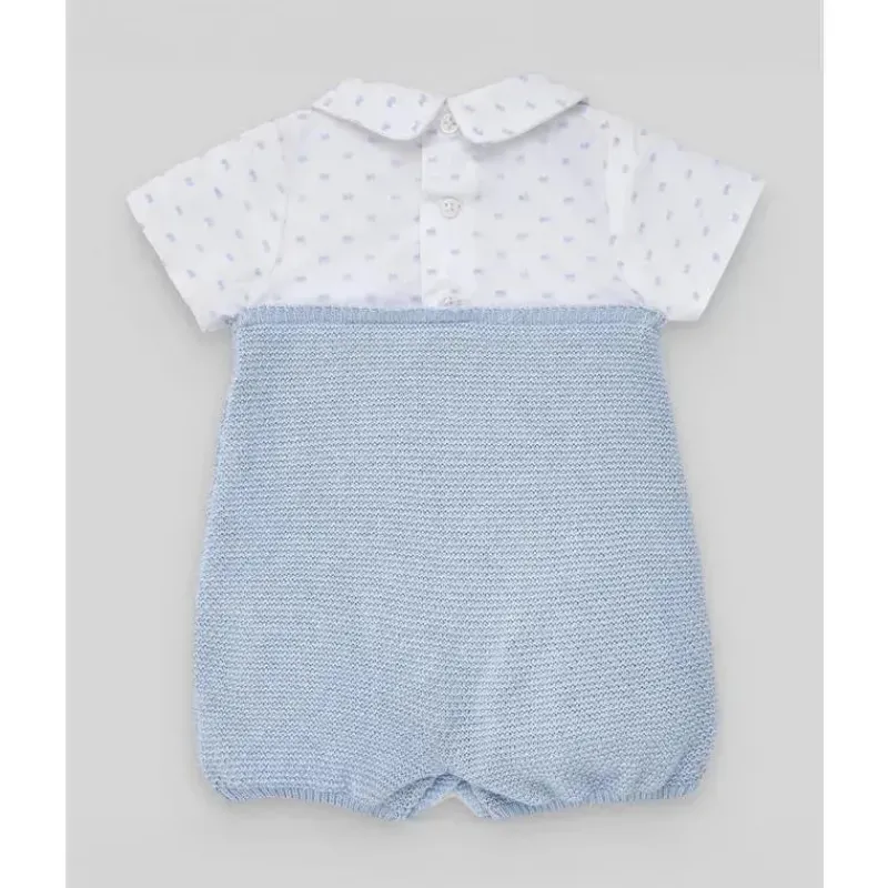 paz_rodriguez__macaco_rec_SKU8n3S2iRI_1.webp Paz Rodriguez - Macacão recém-nascido de malha para bebê menino, azul celeste/branco Sale