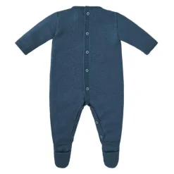 Paz Rodriguez - Macacão recém-nascido de tricô para bebê menino, azul chumbo Outlet