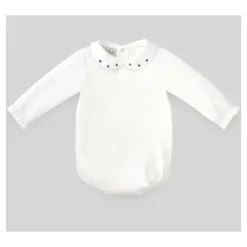 Paz Rodriguez - Pelúcia de bebê de malha para recém-nascidos, creme/azul chumbo Online