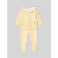 Paz Rodriguez - Take Me Home Set Knit Newborn Sweater + Leggings Bico, Chalk Pink Outlet