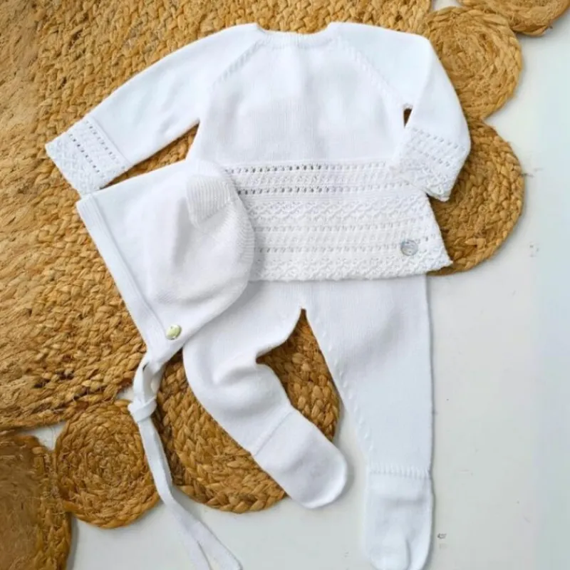 paz_rodriguez__take_me_ho_SKU8AKe0YFh_0.webp Paz Rodriguez - Take Me Home Set Knit Newborn Sweater + Leggings + Bonnet Regalo, White Online
