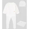 Paz Rodriguez - Take Me Home Set Knit Newborn Sweater + Leggings + Hat + Blanket Regalo, White Best