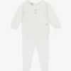 Paz Rodriguez - Take Me Home Set Knit Newborn Sweater + Leggings Paz, Cream/Beige Fashion
