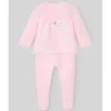Paz Rodriguez - Take Me Home Set Knit Newborn Sweater + Leggings Linda, Chalk Pink/White Online