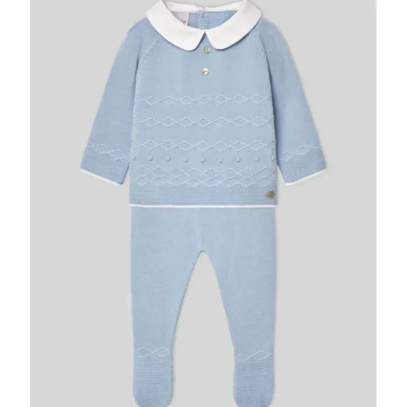 paz_rodriguez__take_me_ho_SKUzQwAqWR9_0.webp Paz Rodriguez - Take Me Home Set Knit Newborn Sweater + Leggings Vento, Sky Blue Discount
