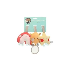 Pearhead Baby Pearhead - brinquedos para carrinho de bebê arco-íris sol e estrelas, brinquedo de assento de carro para viagem de bebê de veludo cotelê de pelúcia, conjunto de 3 Sale