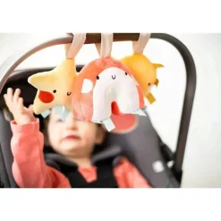 Pearhead Baby Pearhead - brinquedos para carrinho de bebê arco-íris sol e estrelas, brinquedo de assento de carro para viagem de bebê de veludo cotelê de pelúcia, conjunto de 3 Sale