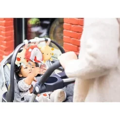 Pearhead Baby Pearhead - brinquedos para carrinho de bebê arco-íris sol e estrelas, brinquedo de assento de carro para viagem de bebê de veludo cotelê de pelúcia, conjunto de 3 Sale