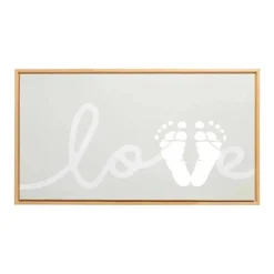 Pearhead Baby Pearhead - Conjunto de pintura e tela com moldura de amor New