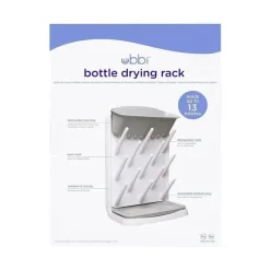Pearhead Baby Pearhead - Rack de secagem vertical para mamadeiras Ubbi, cinza Sale