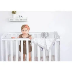Pearhead Baby - Cobertor de segurança, Brinquedo aconchegante, Bicho de pelúcia, Elefante cinza adorável Sale