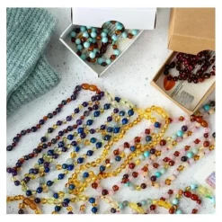 Amber Stone Pedra Âmbar - Pulseira Âmbar Barroco 29 Fashion