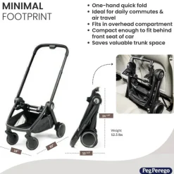 PegPerego Peg Perego - City Loop Infant Car Seat & Stroller Combo with Primo Viaggio 4-35 Urban Mobility Infant Car Seat New