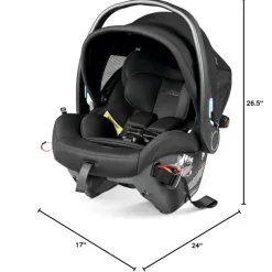 PegPerego Peg Perego - Primo Viaggio 4-35 Urban Mobility-Baseless Infant Car Seat with Latch-True Black New