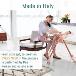 PegPerego Peg-Perego - Prima Pappa Zero 3 High Chair, Linear Grey Hot
