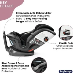 PegPerego Peg-Perego - Primo Viaggio All In One Convertible Car Seat, Mercury Online