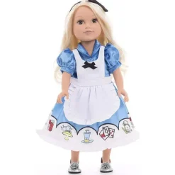 Little Adventures Pequenas Aventuras - Vestido de Boneca Alice com Laço de Cabelo Clearance