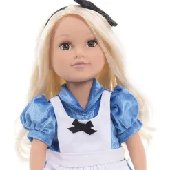 Little Adventures Pequenas Aventuras - Vestido de Boneca Alice com Laço de Cabelo Clearance