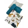 Little Unicorn Pequeno unicórnio - 3 pçs de musselina de algodão, Dino Friends 2 Sale