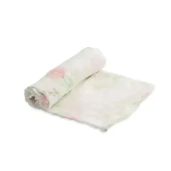 Little Unicorn Pequeno Unicórnio - Swaddle Deluxe Musselina Simples, Peônia Rosa Discount
