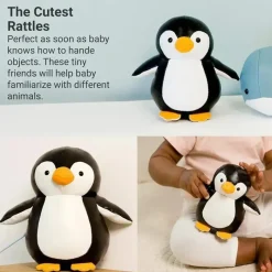 Little Big Friends Pequenos grandes amigos - pequenos amigos, brinquedo de chocalho, bicho de pelúcia especial, Martin, o pinguim Online