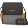 Petunia Pickle Bottom Petunia - Bolsa de Fraldas Boxy Backpack, Camelo/Grafite Discount